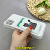 قاب گوشی iPhone 11 Pro Max آیفون ژله ای فانتزی ایربگ دار درجه یک جاکارتی دار محافظ لنزدار طرح گربه کیوت کد 81668