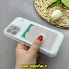 قاب گوشی iPhone 12 Pro Max آیفون ژله ای فانتزی ایربگ دار درجه یک جاکارتی دار محافظ لنزدار طرح قلب و پاپیون کیوت کد 81682