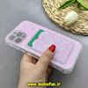 قاب گوشی iPhone 12 Pro Max آیفون ژله ای فانتزی ایربگ دار درجه یک جاکارتی دار محافظ لنزدار طرح گل کیوت کد 81684