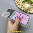 قاب گوشی iPhone 15 آیفون ژله ای فانتزی ایربگ دار درجه یک جاکارتی دار محافظ لنزدار طرح پاپیون کیوت کد 81732