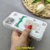 قاب گوشی iPhone 15 آیفون ژله ای فانتزی ایربگ دار درجه یک جاکارتی دار محافظ لنزدار طرح تدی کیوت کد 81736