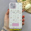 قاب گوشی iPhone 15 آیفون ژله ای فانتزی ایربگ دار درجه یک جاکارتی دار محافظ لنزدار طرح گل کیوت کد 81741