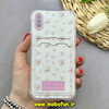 قاب گوشی iPhone X / iPhone XS آیفون ژله ای فانتزی ایربگ دار درجه یک جاکارتی دار محافظ لنزدار طرح گل کیوت کد 81811