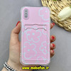 قاب گوشی iPhone X / iPhone XS آیفون ژله ای فانتزی ایربگ دار درجه یک جاکارتی دار محافظ لنزدار طرح گل کیوت کد 81812