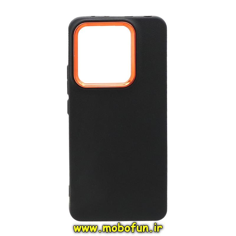 قاب گوشی Redmi Note 14 4G شیائومی متال لدرکیس سیلیکونی کلاسیک Classic مشکی کد E21-73727
