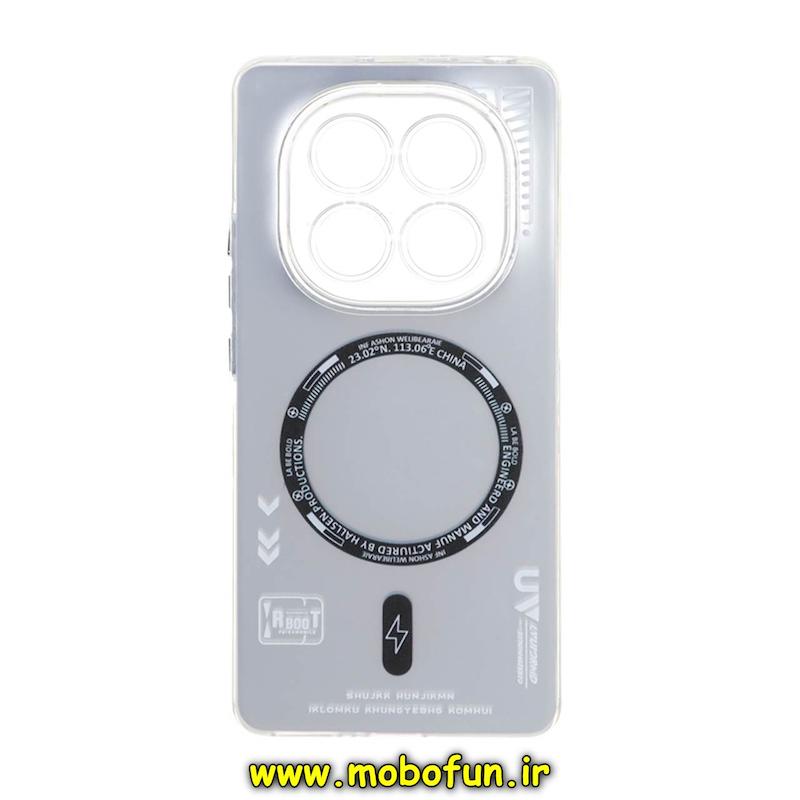 قاب گوشی Redmi Note 14 Pro 4G شیائومی So CooL اورجینال طرح مگ سیف محافظ لنزدار اسپرت نقره ای کد 73796