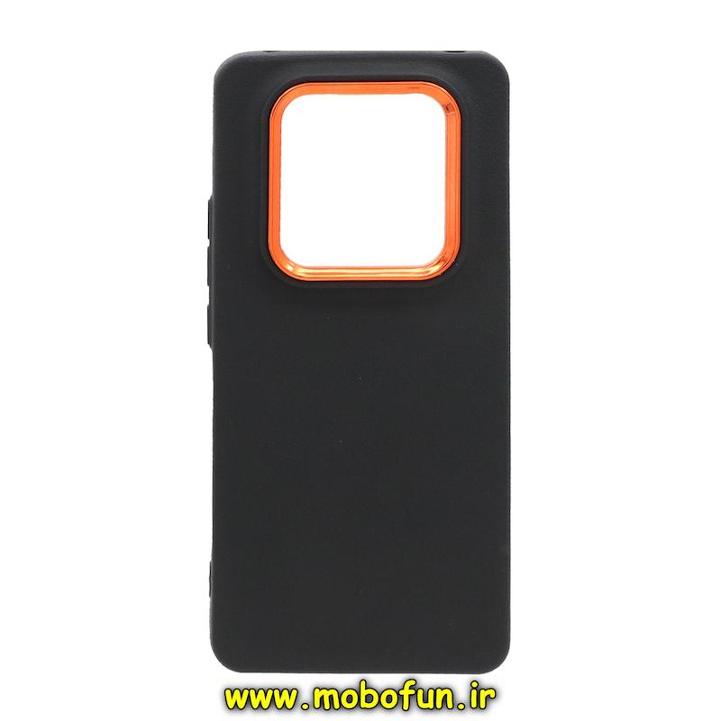 قاب گوشی Redmi Note 14 Pro 4G شیائومی متال لدرکیس سیلیکونی کلاسیک Classic مشکی کد E21-73801