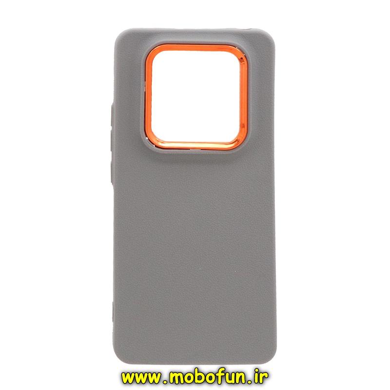 قاب گوشی Redmi Note 14 Pro 4G شیائومی متال لدرکیس سیلیکونی کلاسیک Classic خاکستری کد E21-73802