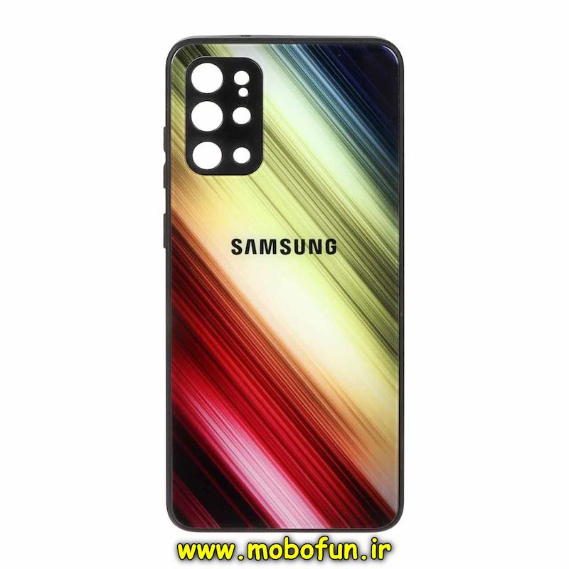 قاب گوشی Galaxy S20 Plus سامسونگ پشت گلس شیشه ای محافظ لنز دار مشکی کهکشانی کد 73939