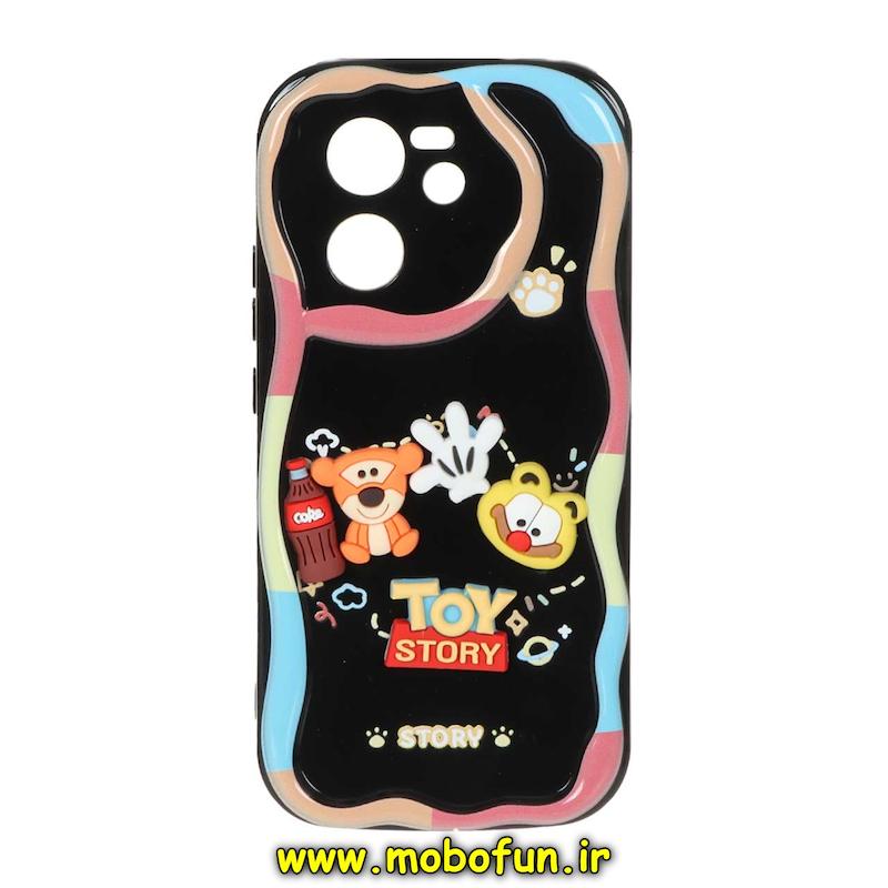 قاب گوشی Xiaomi 13T / Xiaomi 13T Pro شیائومی ژله ای سولید SOLID منحنی سه بعدی برجسته عروسکی فانتزی محافظ لنز دار کد 74055