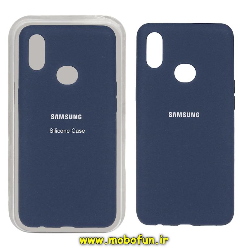 قاب گوشی Galaxy A10S سامسونگ سیلیکونی اورجینال سورا SORA پاک کنی درجه یک زیربسته سرمه ای کد 74232