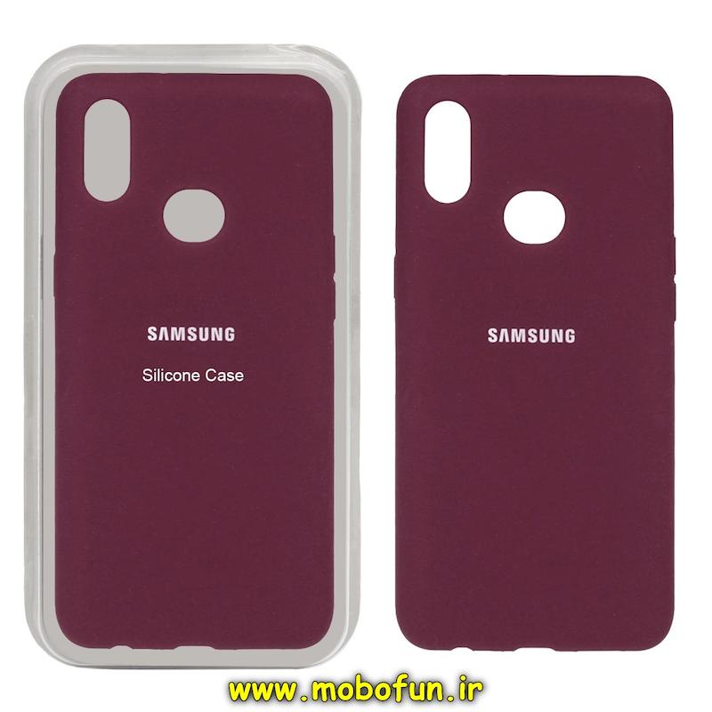 قاب گوشی Galaxy A10S سامسونگ سیلیکونی اورجینال سورا SORA پاک کنی درجه یک زیربسته زرشکی کد 74233