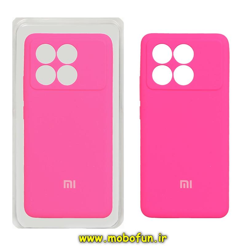 قاب گوشی Poco X6 Pro / Redmi K70E شیائومی سیلیکونی اورجینال پاک کنی سورا SORA درجه یک زیربسته محافظ لنزدار صورتی فانتزی کد 74327