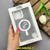قاب گوشی iPhone 15 Pro Max آیفون شفاف شاین لنز کرومی مگ سیف دار اورجینال طرح کارل KARL کد 82136
