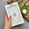 قاب گوشی iPhone 13 / iPhone 14 آیفون شفاف شاین لنز کرومی مگ سیف دار اورجینال طرح کارل KARL کد 82137