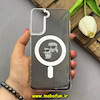 قاب گوشی Galaxy S21 FE سامسونگ شفاف شاین لنز کرومی مگ سیف دار اورجینال طرح کارل KARL کد 82140