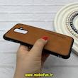 قاب گوشی Galaxy A6 Plus 2018 سامسونگ ژله ای چرمی ساده ایکس لول X-LEVEL عسلی کد 82173