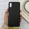 قاب گوشی Redmi 9A / Redmi 9AT / Redmi 9A Sport شیائومی ژله ای چرمی ساده ایکس لول X-LEVEL مشکی کد 82219