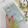 قاب گوشی iPhone 11 آیفون لیزری الماسی لاکچری اورجینال Mobile Case لنز نگین دار دوتیکه آبی کد 82358