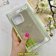 قاب گوشی iPhone 13 Pro آیفون لیزری الماسی لاکچری اورجینال Mobile Case لنز نگین دار دوتیکه خاکستری کد 82379