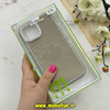 قاب گوشی iPhone 12 / iPhone 12 Pro آیفون لیزری الماسی لاکچری اورجینال Mobile Case لنز نگین دار دوتیکه خاکستری کد 82368