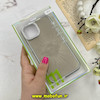 قاب گوشی iPhone 13 / iPhone 14 آیفون لیزری الماسی لاکچری اورجینال Mobile Case لنز نگین دار دوتیکه خاکستری کد 82374