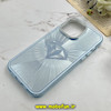 قاب گوشی iPhone 14 Pro Max آیفون لیزری الماسی لاکچری اورجینال Mobile Case لنز نگین دار دوتیکه آبی کد 82392