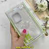 قاب گوشی iPhone 14 Pro آیفون لیزری الماسی لاکچری اورجینال Mobile Case لنز نگین دار دوتیکه نقره ای کد 82385
