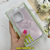 قاب گوشی iPhone 14 Pro آیفون لیزری الماسی لاکچری اورجینال Mobile Case لنز نگین دار دوتیکه بنفش کد 82386