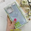 قاب گوشی iPhone 15 Pro Max آیفون لیزری الماسی لاکچری اورجینال Mobile Case لنز نگین دار دوتیکه آبی کد 82408