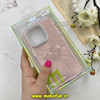 قاب گوشی iPhone 15 Pro آیفون لیزری الماسی لاکچری اورجینال Mobile Case لنز نگین دار دوتیکه رزگلد کد 82403