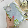 قاب گوشی iPhone 16 Pro Max آیفون لیزری الماسی لاکچری اورجینال Mobile Case لنز نگین دار دوتیکه آبی کد 82420