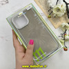 قاب گوشی iPhone 16 Pro Max آیفون لیزری الماسی لاکچری اورجینال Mobile Case لنز نگین دار دوتیکه خاکستری کد 82423
