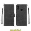 کیف گوشی Y7 2019 / Y7 Prime 2019 هوآوی مگنتی طرح چرم کتابی محافظ لنزدار بنددار مشکی کد 74441