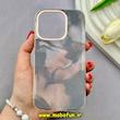 قاب گوشی iPhone 14 Pro آیفون آبرنگی اکلیلی طلقی شیشه ای اورجینال DIKEX شفاف کد 82287