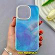 قاب گوشی iPhone 14 Pro آیفون آبرنگی اکلیلی طلقی شیشه ای اورجینال DIKEX شفاف کد 82289