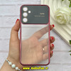 قاب گوشی Galaxy A24 سامسونگ الکتروپلیتینگ ژله ای شفاف اورجینال Camera Lens محافظ لنز دار زرشکی کد 82313