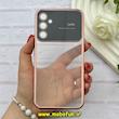 قاب گوشی Galaxy A34 سامسونگ الکتروپلیتینگ ژله ای شفاف اورجینال Camera Lens محافظ لنز دار رزگلد کد 82319