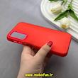 قاب گوشی Galaxy A24 سامسونگ اورجینال پاستیلی مات دوتیکه قرمز کد 82446