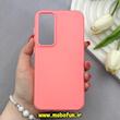 قاب گوشی Galaxy S23 FE سامسونگ اورجینال پاستیلی مات دوتیکه صورتی کد 82518