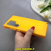 قاب گوشی Galaxy S24 Ultra سامسونگ اورجینال پاستیلی مات دوتیکه زرد کد 82521