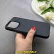 قاب گوشی iPhone 15 Pro Max آیفون اورجینال پاستیلی مات دوتیکه مشکی کد 82491