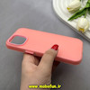 قاب گوشی iPhone 15 آیفون اورجینال پاستیلی مات دوتیکه صورتی کد 82487