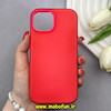 قاب گوشی iPhone 15 آیفون اورجینال پاستیلی مات دوتیکه قرمز کد 82489