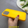 قاب گوشی iPhone 14 Pro Max آیفون اورجینال پاستیلی مات دوتیکه زرد کد 82482