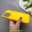 قاب گوشی iPhone 14 Pro Max آیفون اورجینال پاستیلی مات دوتیکه زرد کد 82482