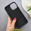 قاب گوشی iPhone 13 Pro Max آیفون اورجینال پاستیلی مات دوتیکه مشکی کد 82480
