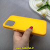 قاب گوشی iPhone 12 Pro Max آیفون اورجینال پاستیلی مات دوتیکه زرد کد 82474