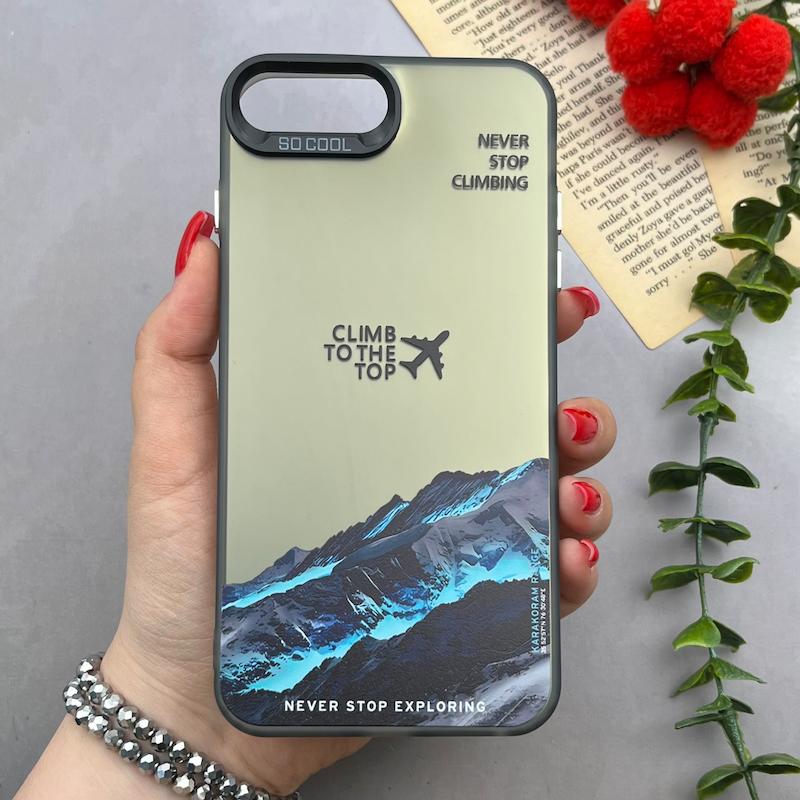 قاب گوشی iPhone 7 Plus / iPhone 8 Plus آیفون So CooL سوکول اورجینال فانتزی دکمه کرومی طرح اورست The North Face کد 82972
