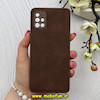 قاب گوشی Galaxy A51 سامسونگ اورجینال NEW CASE طرح جیر درجه یک HARD محافظ لنزدار قهوه ای کد 82549
